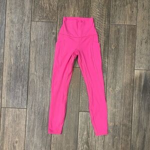 Lululemon Sonic Pink align leggings size 2